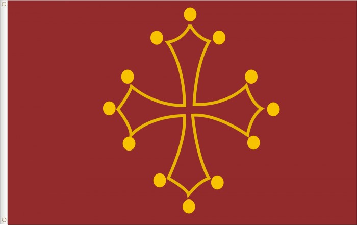 Bandera del Languedoc. (Occitania)